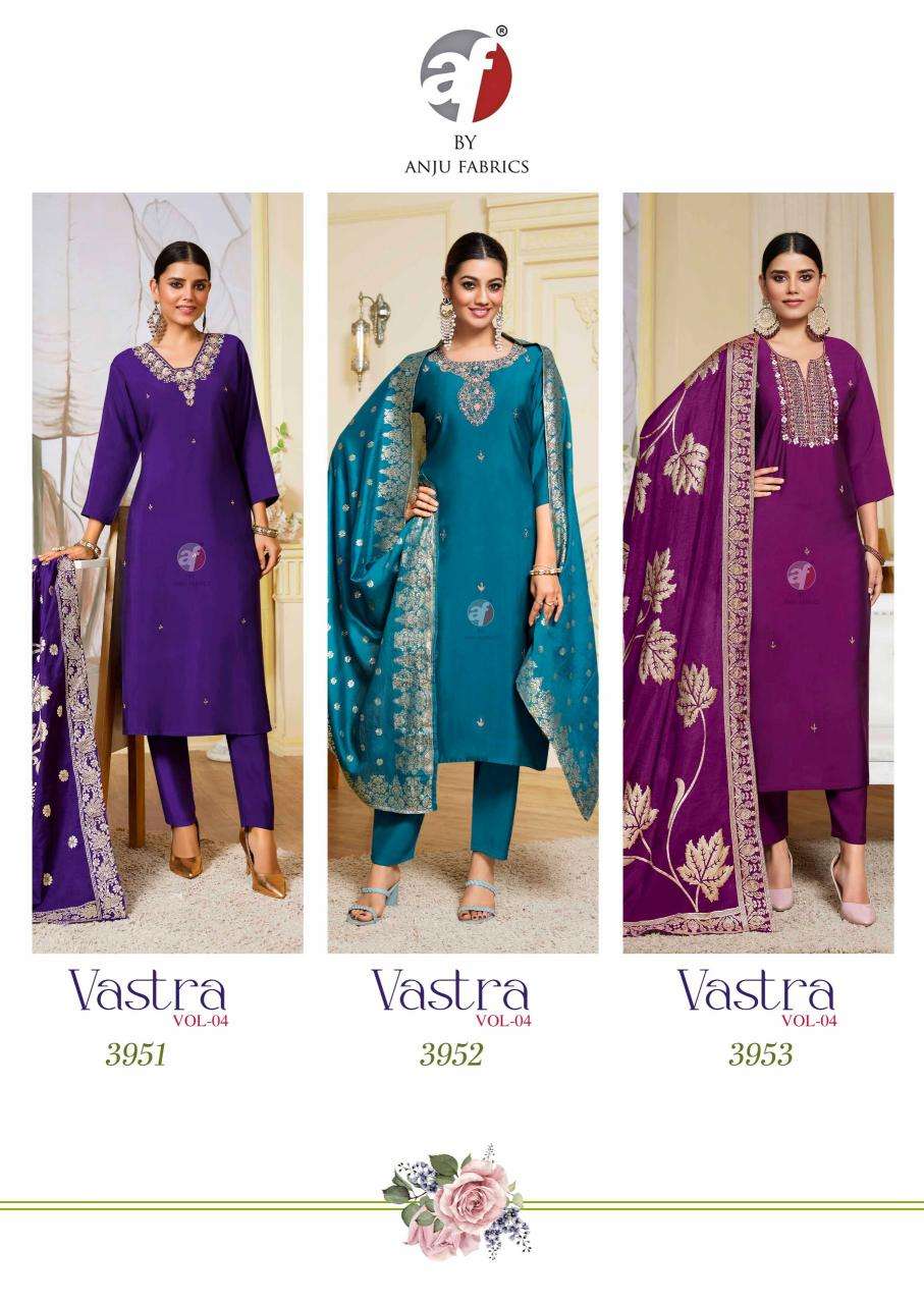 Anju Fabrics Vastra Vol 4 Kurti manufacturers in Ahmedabad