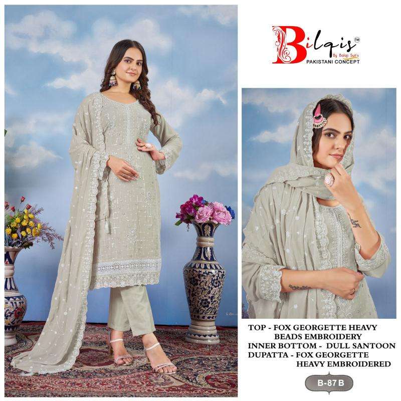 Bilqis B 87 A to D Bangalore wholesale Salwar suits