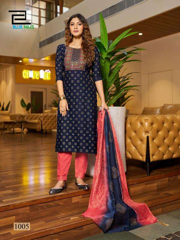 Blue Hills Festival Day Black Surat Kurti Catalogs