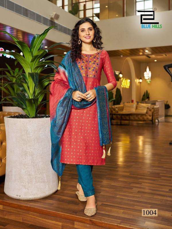 Blue Hills Festival Day Black Surat Kurti Catalogs