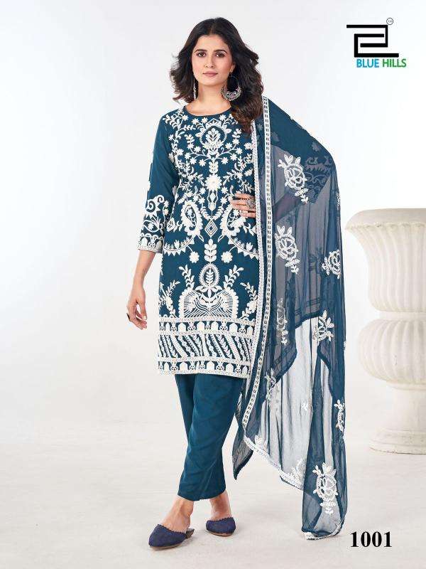 Blue Hills Sahiba White Designer kurti wholesalers in Surat