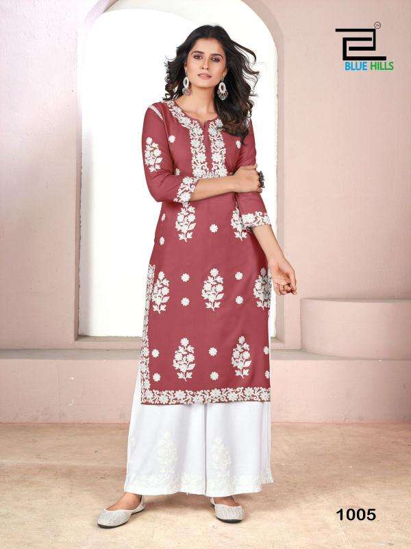 Blue Hills Victoria Nx 3 Kurti fabric suppliers in Gujarat