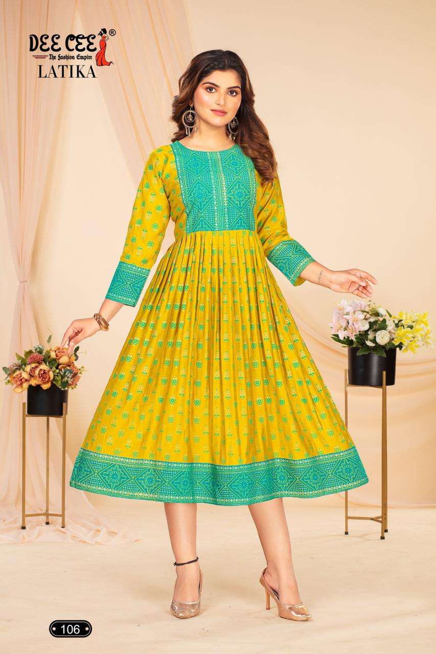 Deecee Latika Designer kurtis for wholesale in Kolkata