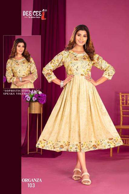 DeeCee ORGANZA Bulk kurti supplier in Bangalore