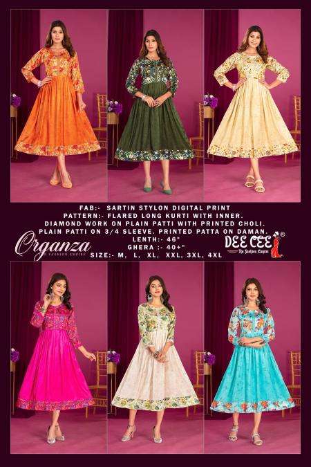 DeeCee ORGANZA Bulk kurti supplier in Bangalore