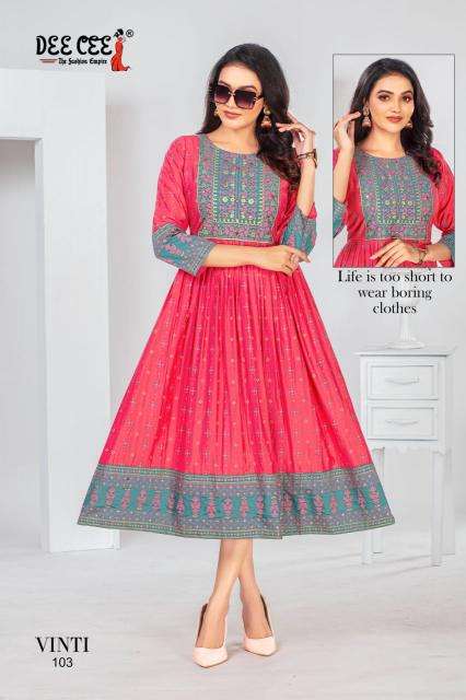 Deecee Vinti Kurtis at wholesale rates in Kolkata