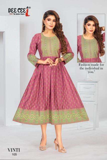 Deecee Vinti Kurtis at wholesale rates in Kolkata