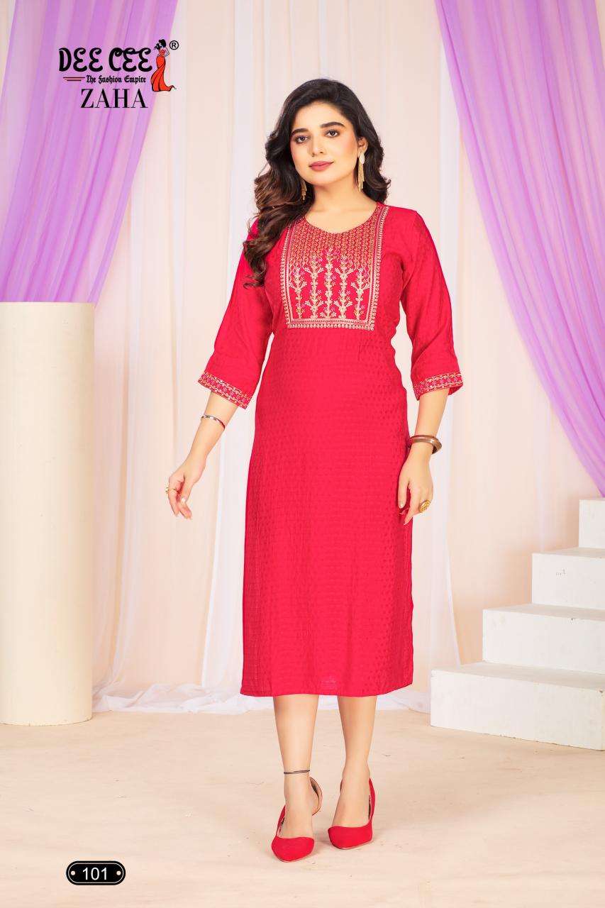 Deecee Zaha Latest kurti designs in Ahmedabad