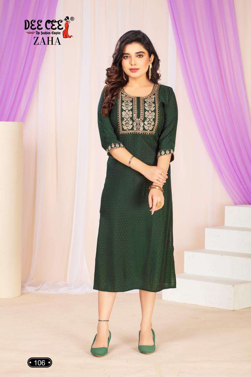 Deecee Zaha Latest kurti designs in Ahmedabad