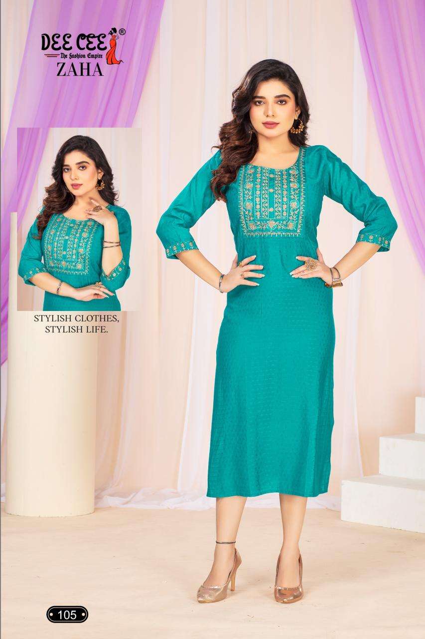 Deecee Zaha Latest kurti designs in Ahmedabad