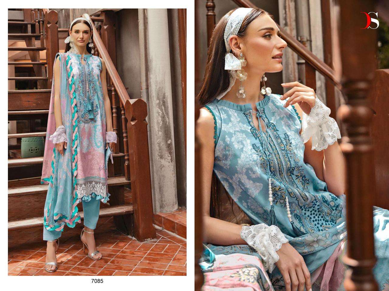 Deepsy Bliss Lawn 24 Vol 2 Chiffon Dupatta Pakistani suits wholesaler in India