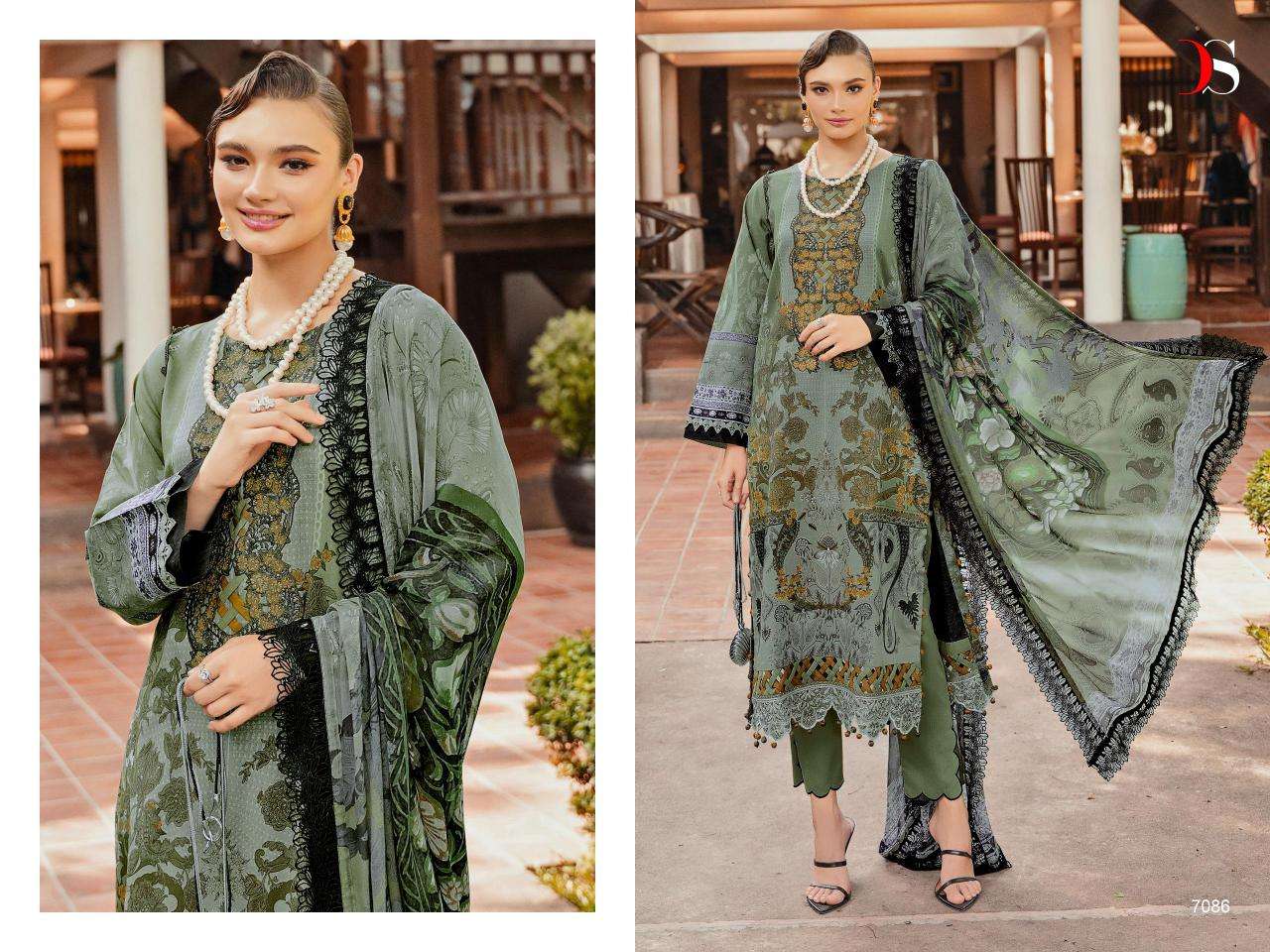 Deepsy Bliss Lawn 24 Vol 2 Chiffon Dupatta Pakistani suits wholesaler in India