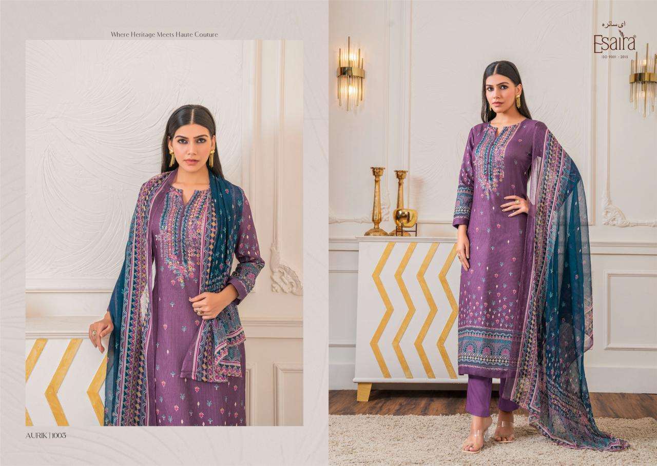 Esaira Aurik Surat Cotton Salwar Kameez Wholesale