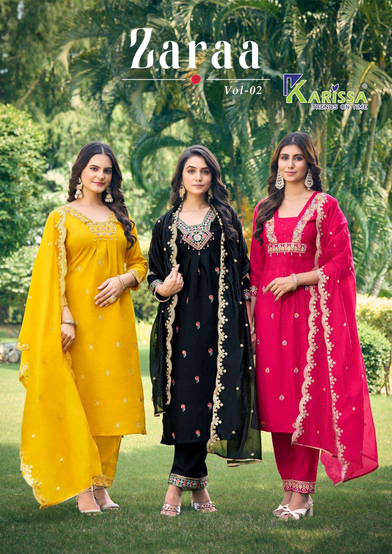 Karissa Zaraa Vol 2 Kurti exporters in Ahmedabad