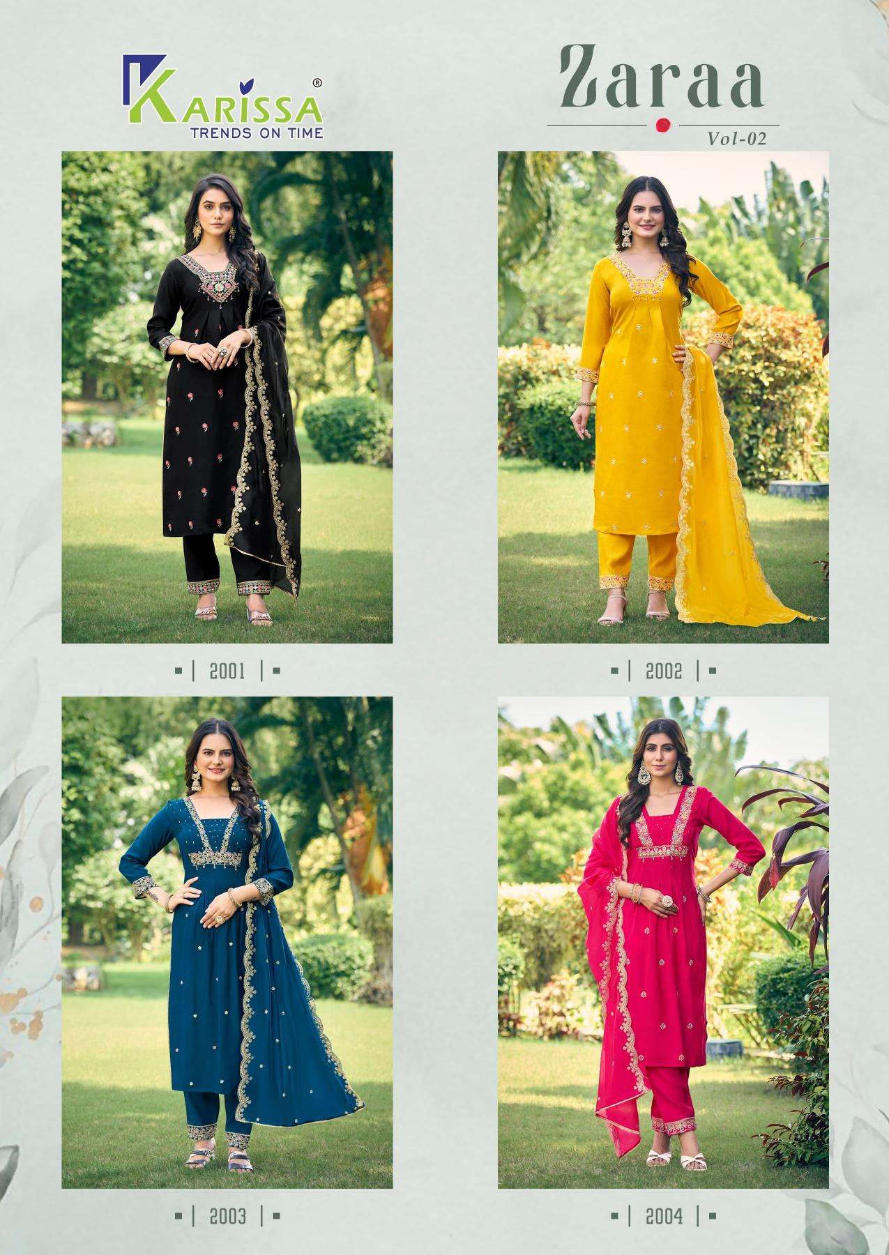 Karissa Zaraa Vol 2 Kurti exporters in Ahmedabad