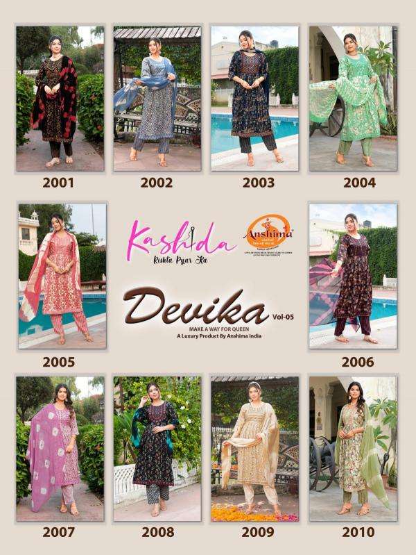 Kashida Devika Vol 5 Kurti export in Mumbai