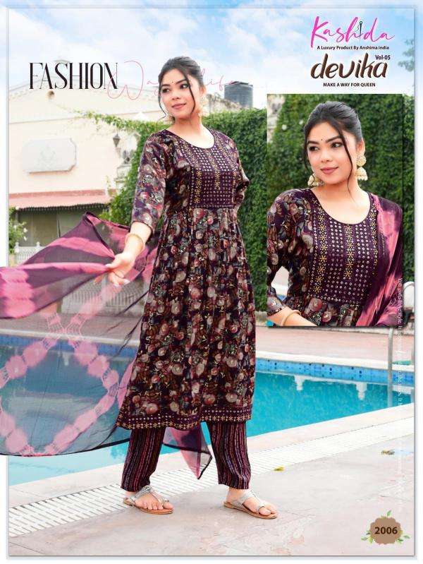 Kashida Devika Vol 5 Kurti export in Mumbai