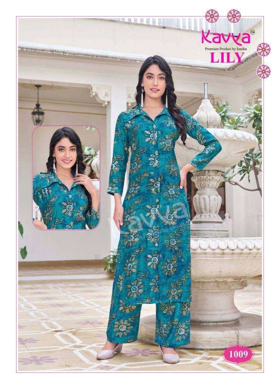 Kavya Lily Vol 1 Co-Ord Set Kurti factory in Kolkata