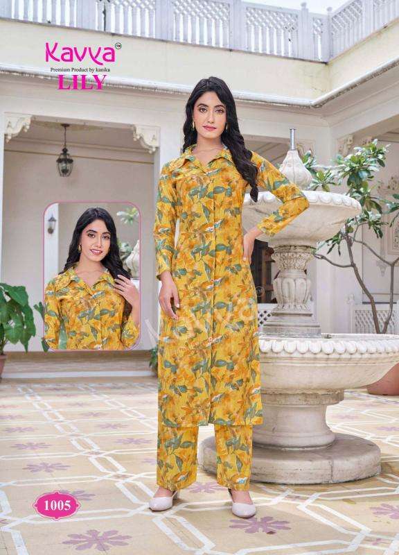 Kavya Lily Vol 1 Co-Ord Set Kurti factory in Kolkata