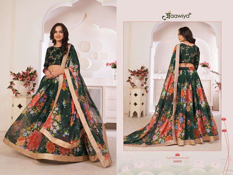 LOTUS VOL - 1 6009 Green Print Lehenga Choli catalog wholesale