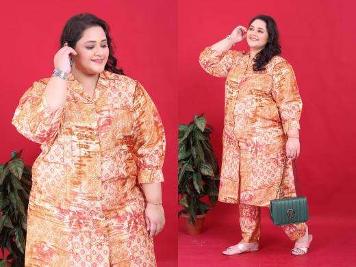 Moksh International Big Size Co-ord set Vol 2 Kurti supplier in Ahmedabad