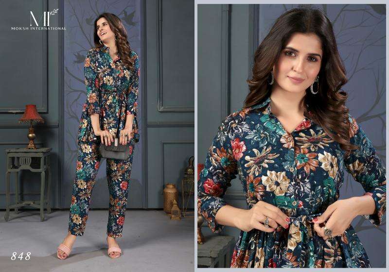 Moksh International Co-ord Set Lotus Vol-1 Kurti wholesalers online in Surat