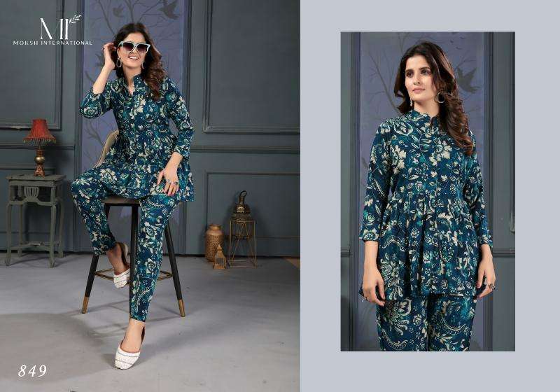 Moksh International Co-ord Set Lotus Vol-1 Kurti wholesalers online in Surat