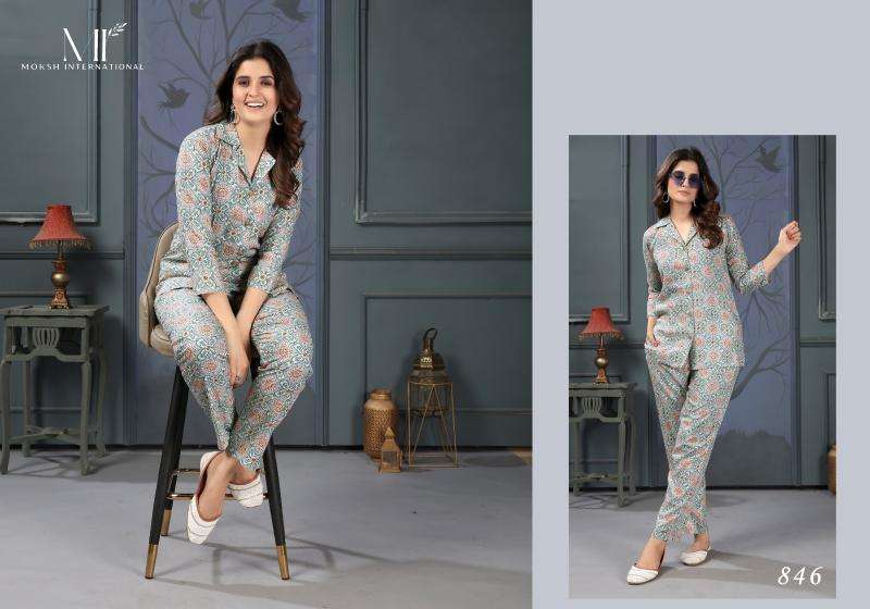 Moksh International Co-ord Set Lotus Vol-1 Kurti wholesalers online in Surat