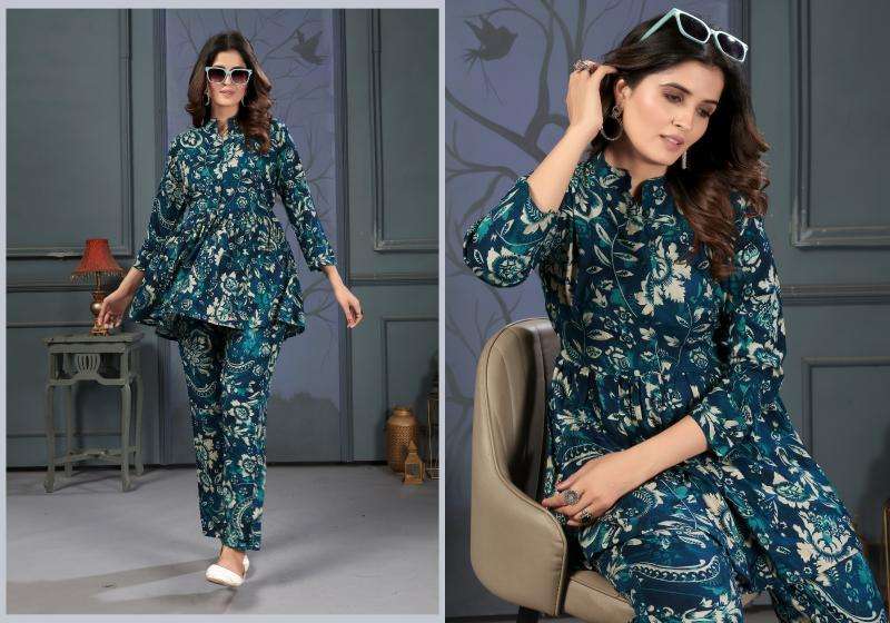 Moksh International Co-ord Set Lotus Vol-1 Kurti wholesalers online in Surat