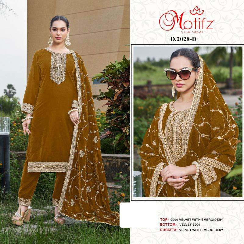 Motifz 2028 ABCD Embodry wholesale georgette salwar kameez