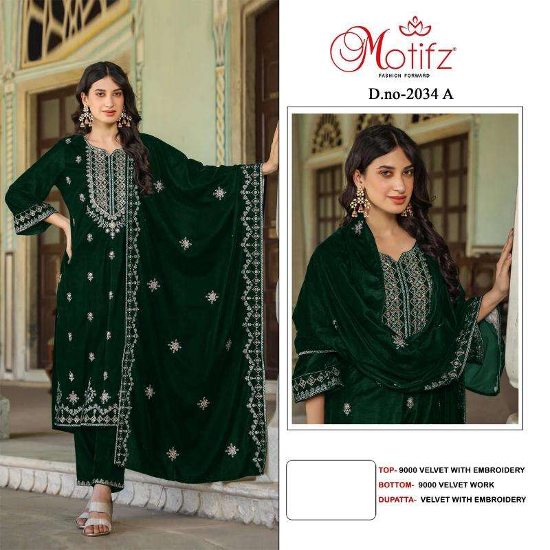 Motifz 2034 ABCD wholesale chiffon salwar kameez