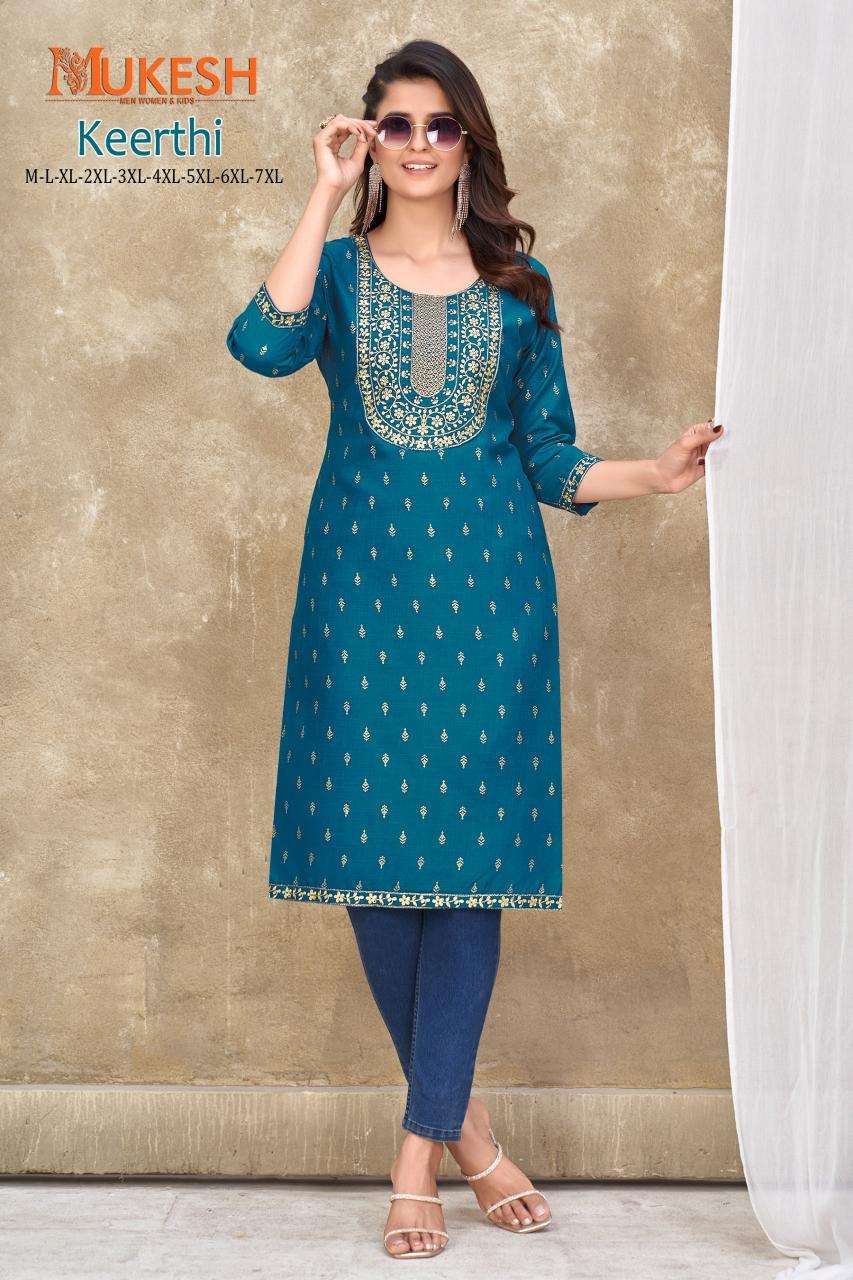 Mukesh Keerthi  Kurti designs for ladies