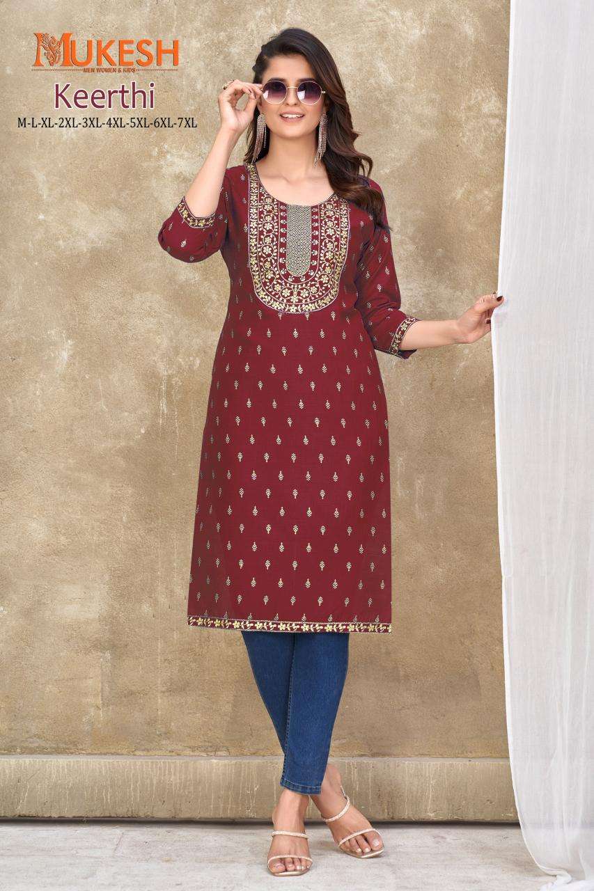 Mukesh Keerthi  Kurti designs for ladies