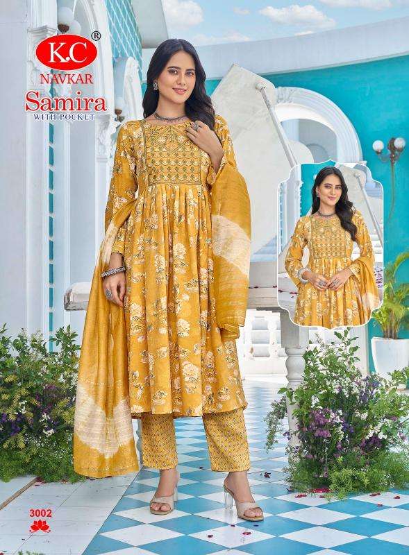 NAVKAR SAMIRA Vol 3 Kurti materials wholesale in Ahmedabad