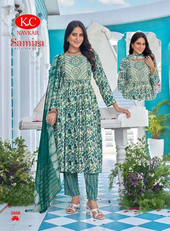 NAVKAR SAMIRA Vol 3 Kurti materials wholesale in Ahmedabad