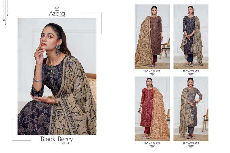 Radhika Azara Black Berry Vol 14 Dress material manufacturers