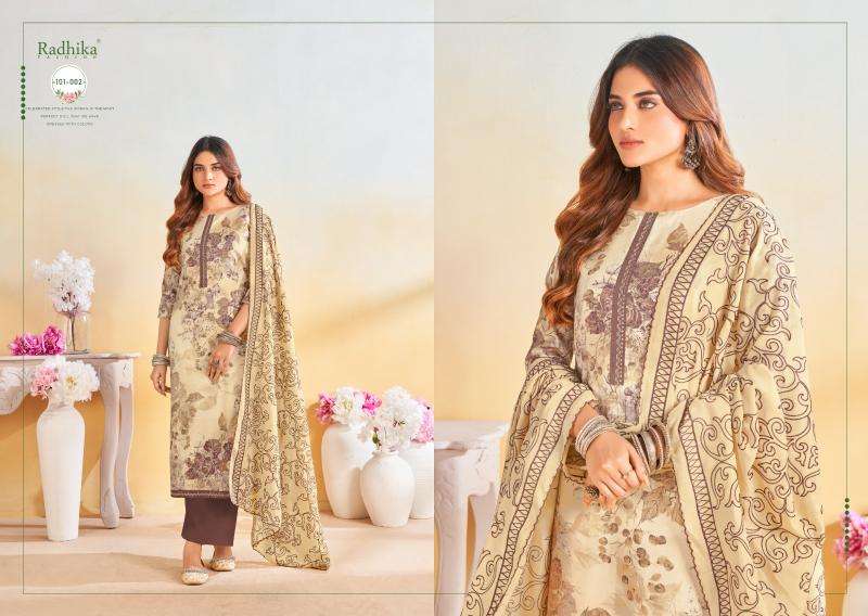 Radhika Azara Blossom Vol 15 Latest dress materials collection