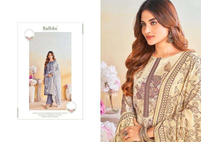 Radhika Azara Blossom Vol 15 Latest dress materials collection