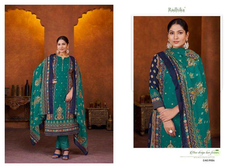 Radhika Azara Malika Designer dress materials in Ahmedabad