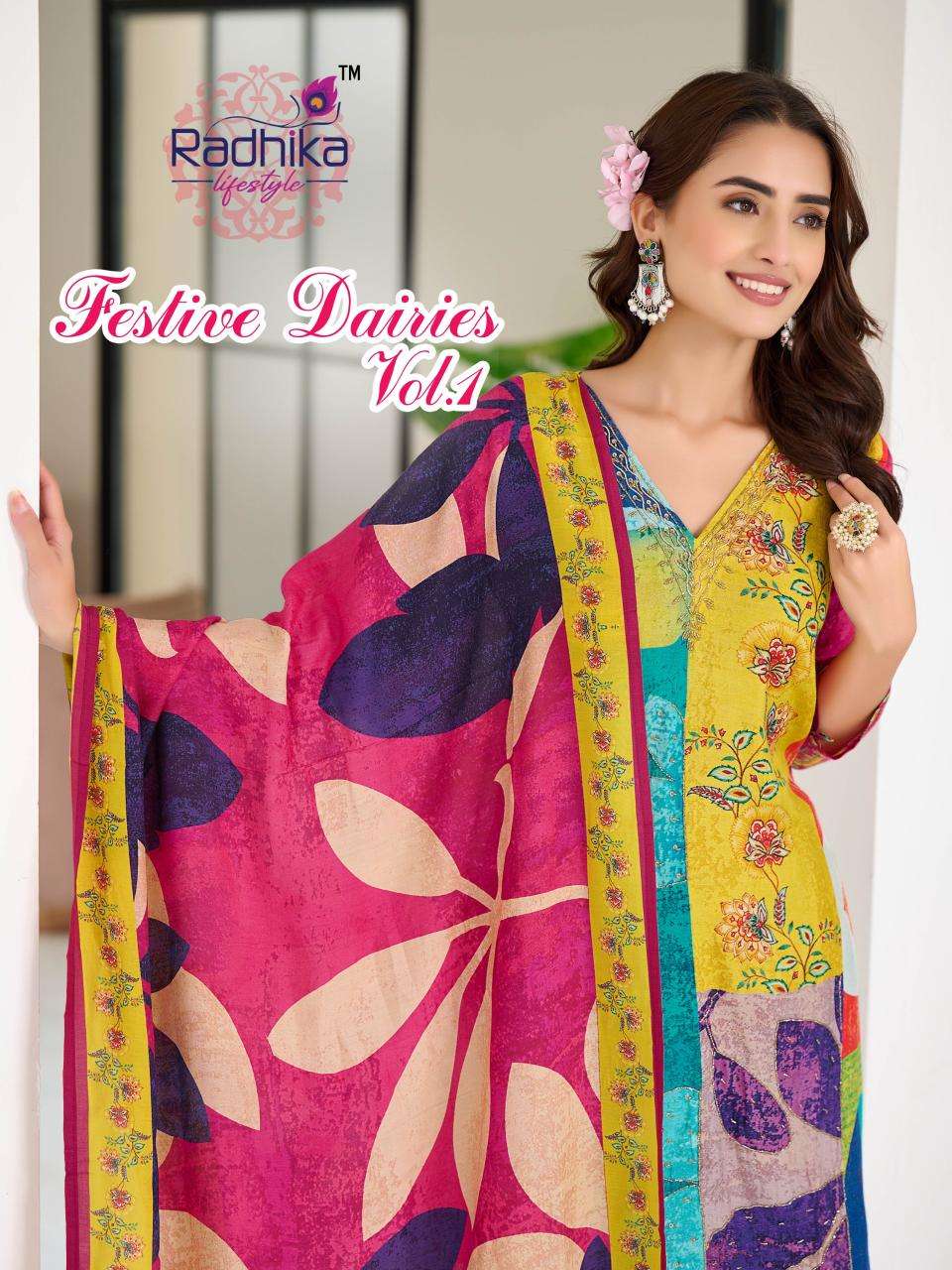 Radhika lifestyle Festive Diaries Wholesale kurtis in Mumbai