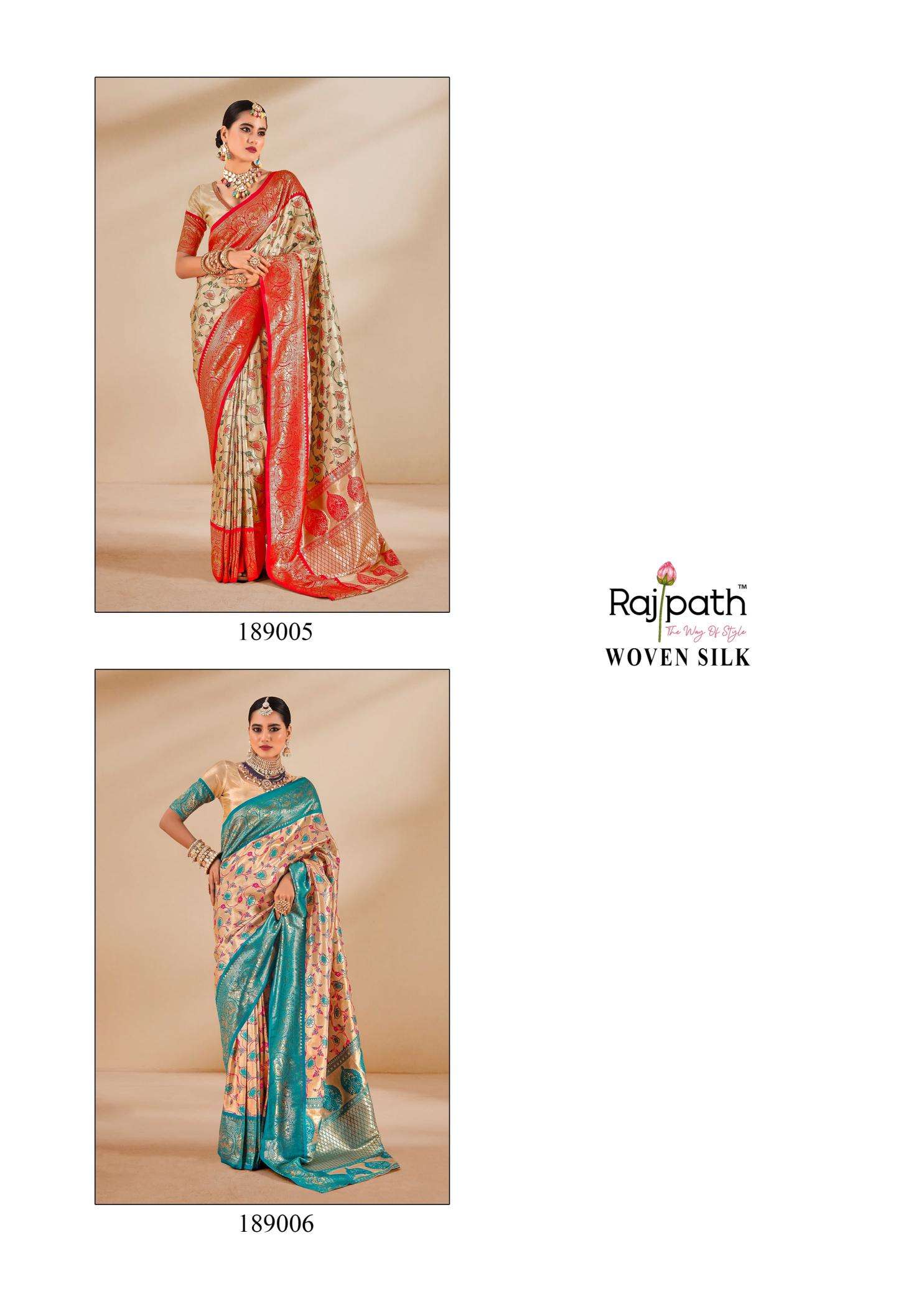 Rajpath Satrangi Tissue Silk Designer sarees online