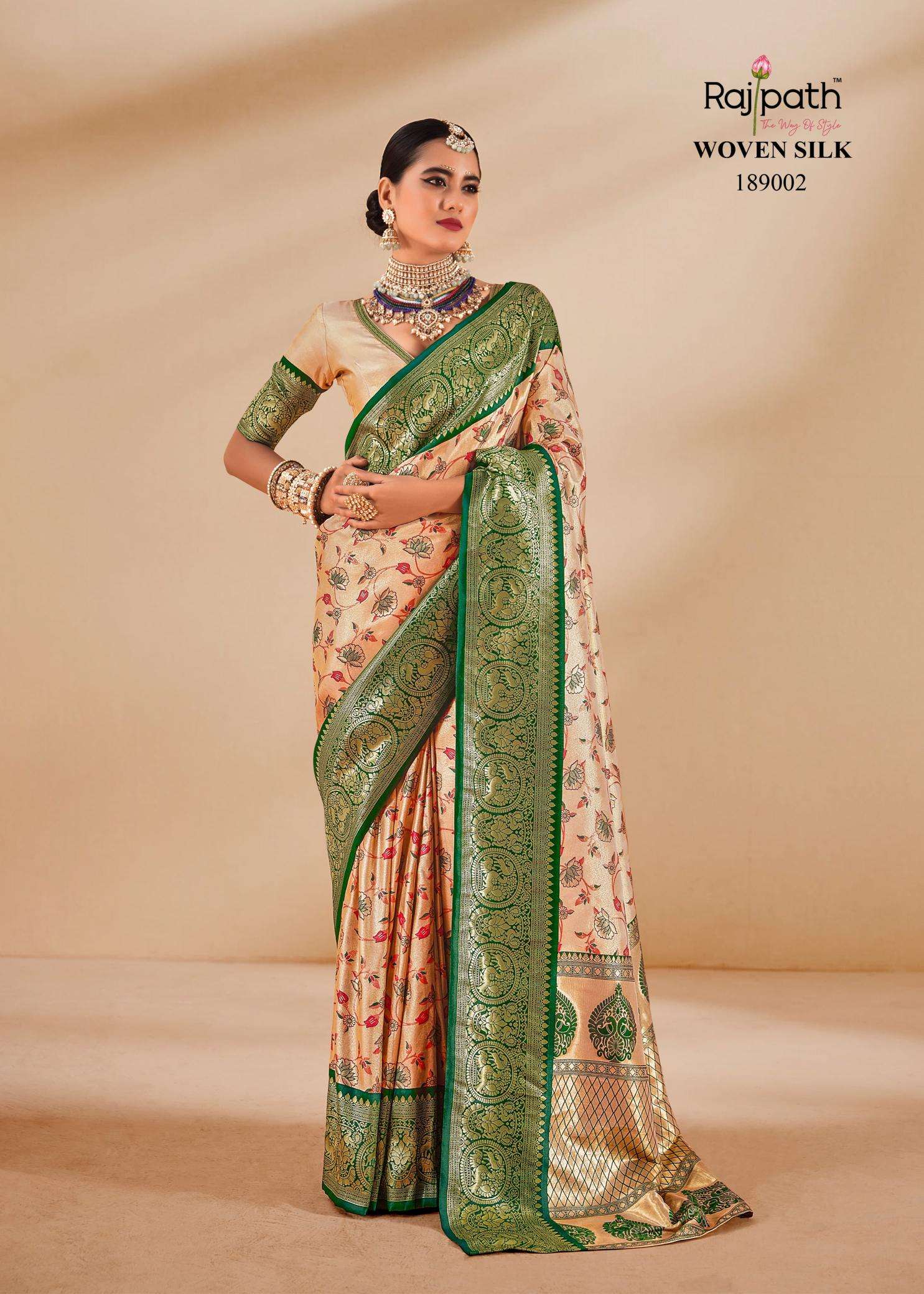 Rajpath Satrangi Tissue Silk Designer sarees online