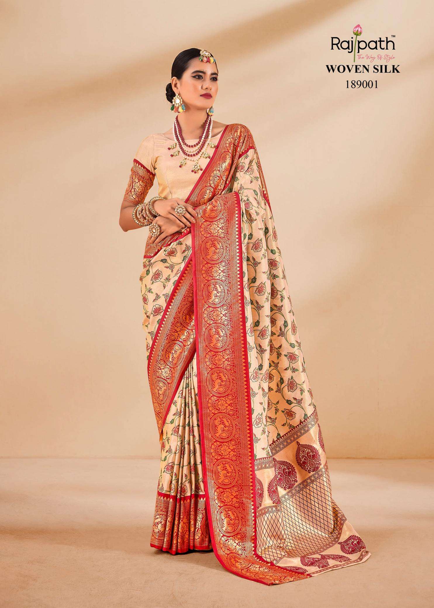 Rajpath Satrangi Tissue Silk Designer sarees online