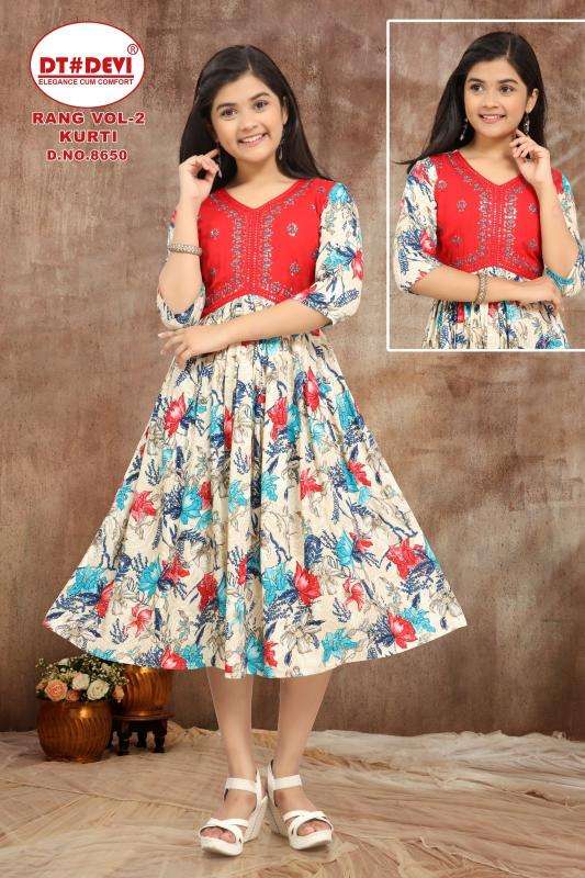 RANG VOL 2 D.NO - 8650 Printed kurtis wholesale in Bangalore