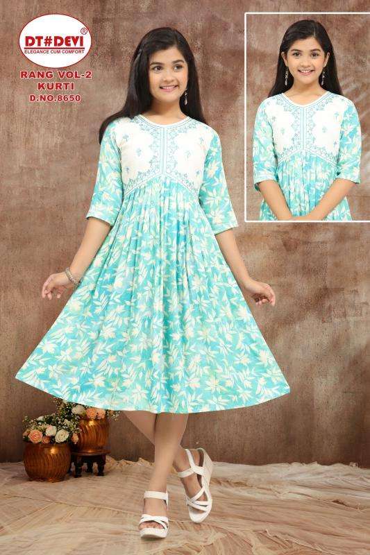 RANG VOL 2 D.NO - 8650 Printed kurtis wholesale in Bangalore