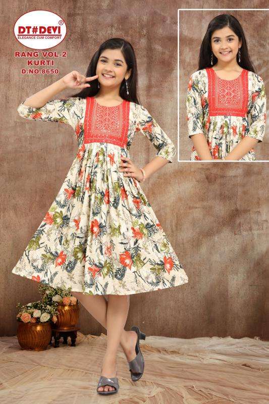 RANG VOL 2 D.NO - 8650 Printed kurtis wholesale in Bangalore