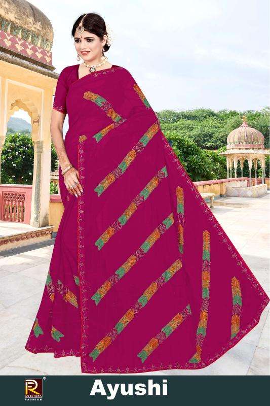 Ronisha Ayushi Fancy sarees wholesale in Mumbai