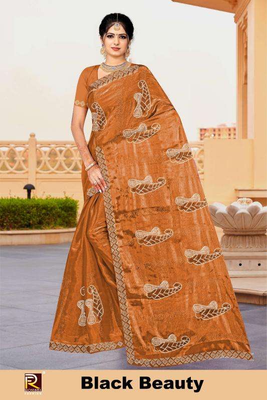 Ronisha Black beauty Saree wholesale suppliers in Delhi