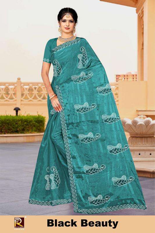 Ronisha Black beauty Saree wholesale suppliers in Delhi