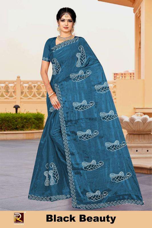 Ronisha Black beauty Saree wholesale suppliers in Delhi